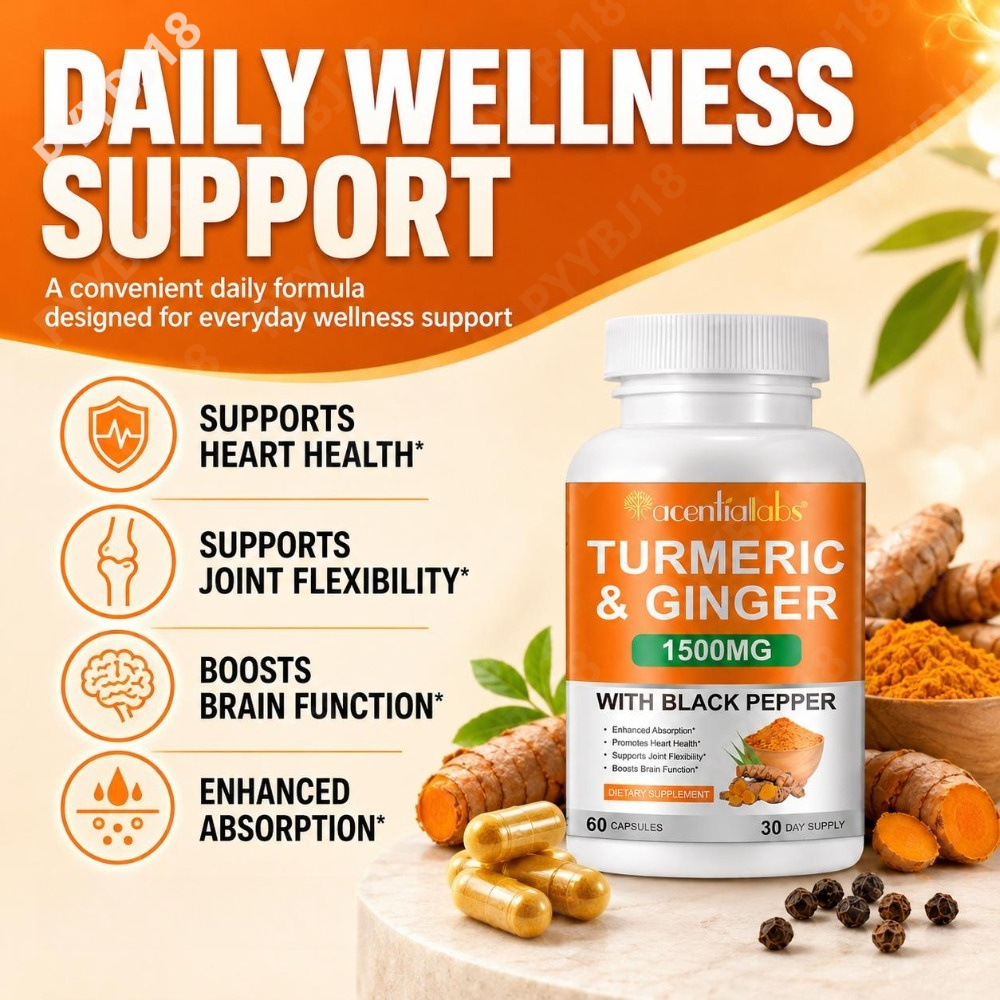 Turmeric & Ginger Capsules wit - Turmeric Curcumin Capsule ulasan dan harga