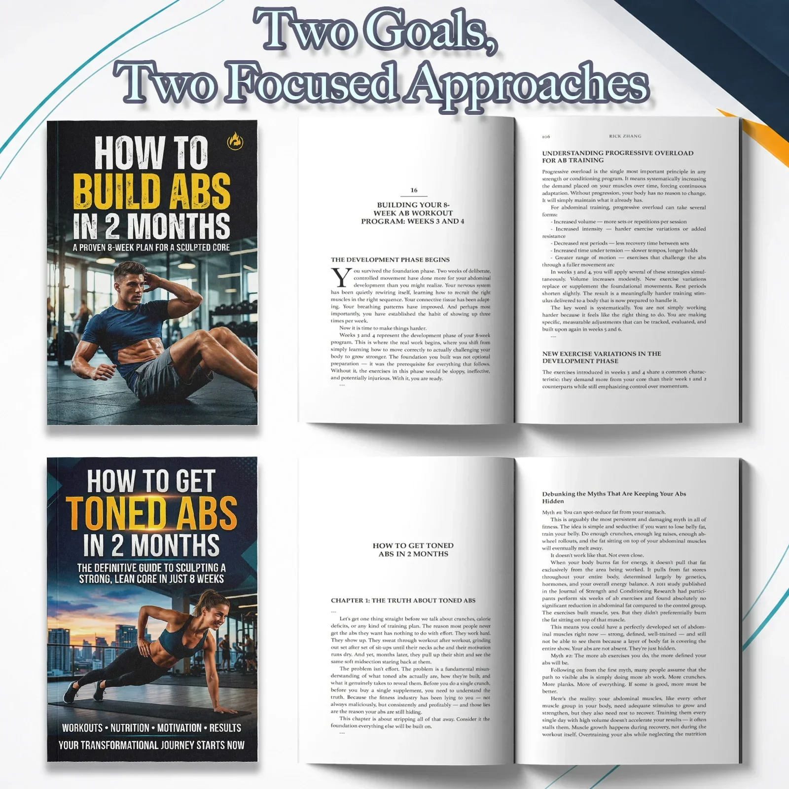 2-Book Abs Training Guide Set  - Nutrition Of Fitness ulasan dan harga